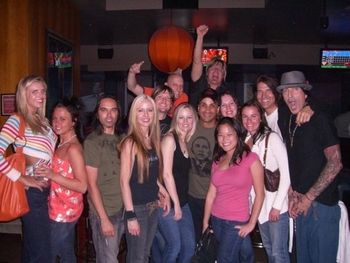 Samantha's Bday.5th from right Chris and Samantha Baseford, Michael, Trisha Atkinson,Hilda Jen Bisgrove Scott Humphrey,Tommy Lee.
