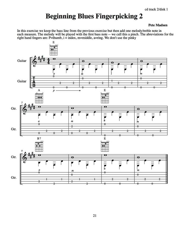 Learnacousticblues Intro To Blues Fingerpicking