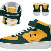 HOPZ - High Top Green & Gold Strapped Sneakers 