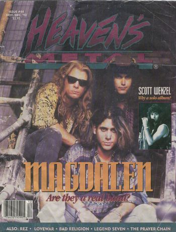 Magdalen On Heaven's Metal Magazine Philip Bardowell with Chuck Wright and Lanny Cordola
