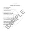 Package of 4 Autographed Lyrics Sheets