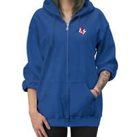 Embroidered Zip Up Hoodie