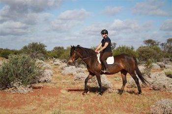 Holly under saddle
