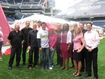 Soul Purpose with Edgar and Holli Martinez at Qwest Field for Susan G. Komen Race for Cure event!
