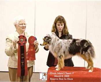 Trainer Missy Kielbasa, "Delta" reserve Best in Show 2008
