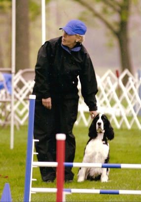 Emmie on the line at the 2005 ESSFTA Nationals qualifying for her last leg of her OAJ.
