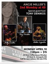2nd Monday at 49 West Songwriter Showcase w/Tony Denikos, Ruthie Logsdon and Billy Coulter