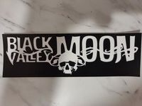 Black Valley Moon logo sticker
