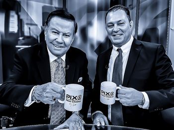 Marvin Scott (WPIX) and Jason Reddish: From the Drum Throne to the News Throne!
