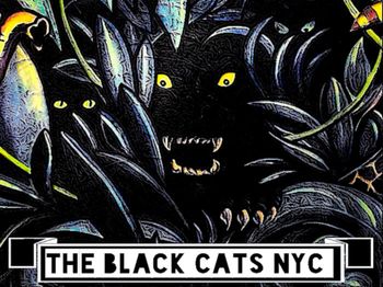 Black Cat Legion - Legendary painting from the best bar in Brooklyn, The Blue Zoo (Original Painting - Lub Miller)
