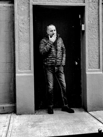 Francesco D'Ambrosio taking a break during the recording of Free Cake
