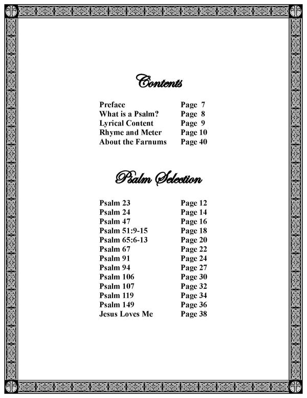 Folk Psalms Companion - Song Book - Farnum Family