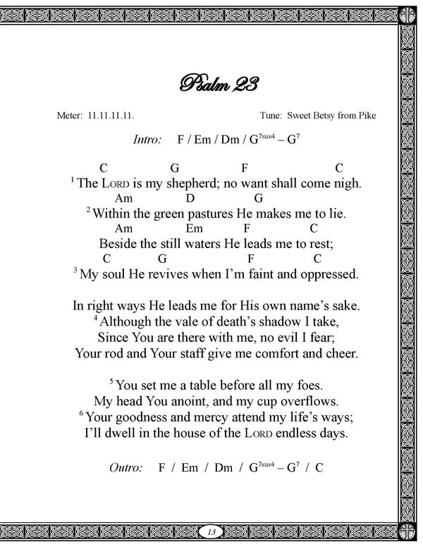 Folk Psalms Companion - Song Book - Farnum Family