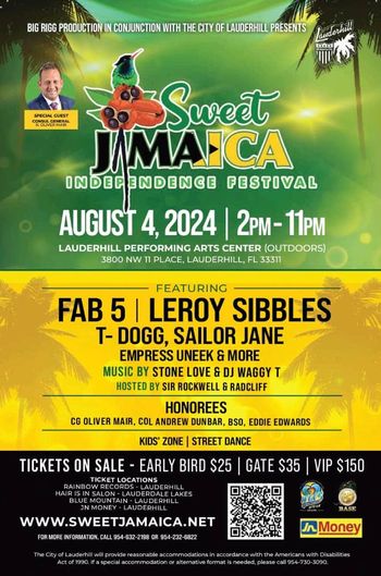 SWEET JAMAICA - AUGUST 4, 2024
