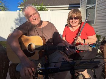 Playing at a Driveway Party in The Villages
