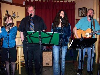 Performing with Mara Levine at Barrington Coffee House (March 2011)
