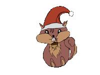 Christmas Chipmunk (GIF)