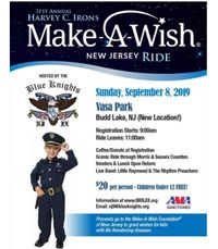 Harvey C. Irons Make-A-Wish foundation Ride hosted by The Blue Knights of NJ