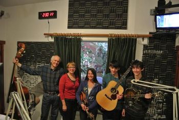 With Mary Tilson at KPFA 94.1 FM, on America's Back Forty, 12/2012

