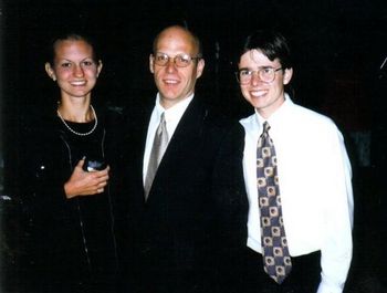 Heather, maestro Donald Nally and Seán. Festival dei Due Mondi 1997, Spoleto, Itlay
