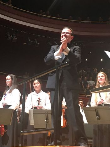 SJK conducting, "Concert of Excellence", 4/17/18 Verizon Hall, Philadelphia, PA, world premier of SJK's "LUX CONTRITUM"
