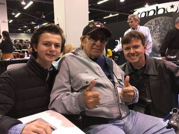 1/20/17 Aidan Kennedy, Hal Blaine and Sean J. Kennedy, Anaheim, CA
