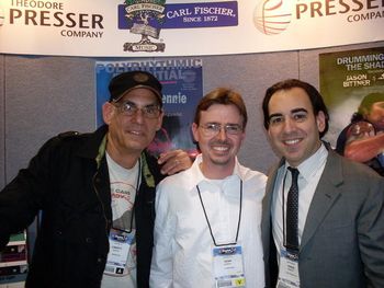 Liberty, Sean and Chris Scialfa, Carl Fischer Music booth, NAMM 2009, Anaheim Conventon Center, Jan 17, 2009
