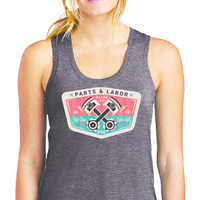 Parts & Labor Gray Ladies Tank Top