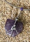 Amethyst Stone Guitar String Necklace