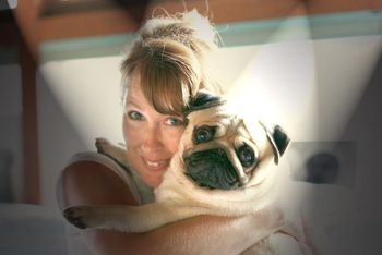 GCH Shaolin's Lord Romulus Maximus Trax, aka "Vito". Vito is shown here with his owner, Trainer & Handler Sarah Woodworth. This is an amazing Photo of them both. Photo By Steve Kosvoc. Vito's mom is CH. Saxten Bonica who is our foundation bitch and my sister.

