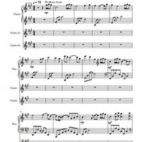 Piano + Violin Score - 'A Little Piece Of Love' - Michael Ortega (PDF) Download