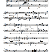Piano Score - "La Última Rosa" - Michael Ortega (PDF) Download