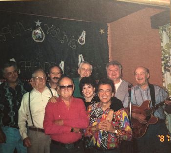 Dean Young's Dad Bazil with Dean's Uncle Walter Young, Ronnie & Gloria Prophet, cousin Dougal (Dougie) Trineer and friends in Calumet Quebec
