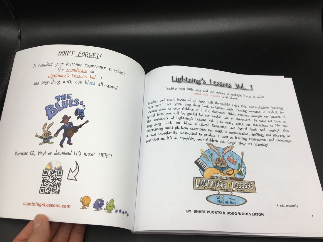 Lightning's Lessons - Lyrical sing-along book