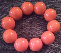 Orange Bead Bracelet