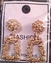 Gold Dangling Earrings