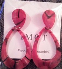 Red & Black Earrings