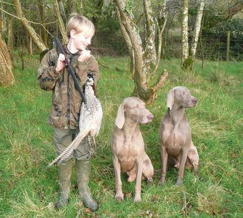 Riley and Logan out working with Drew.
