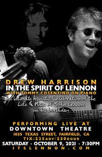 TO BE RESCHEDULED: In The Spirit of Lennon - An Intimate Acoustic Tribute to the Life & Music of John Lennon