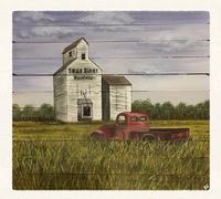 White Grain Elevator - Large