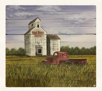 White Grain Elevator - Medium