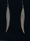 Top of the Trees Collection - White Bronze Willow Leaf Earrings