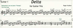 Delta Guitar Trio Guitar 1 Part