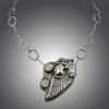 "Flying High" Wax carved & cast Pegasus with a stunning drusy captured in handcrafted Sterling silver on a handcrafted Sterling Silver stirrup necklace