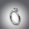 Handcrafted Sterling Silver Bamboo Ring with Sterling Silver enhancement