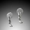 Carved Sterling Silver Earrings with posts