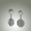 Handcrafted Sterling Silver Engraved Earrings with posts