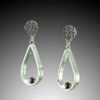 Sterling Silver Earrings with FW Black Pearls