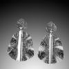 Sterling Silver fold formed earrings with posts