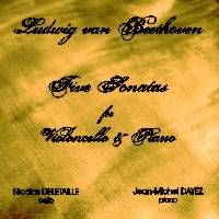 Beethoven 5 cello sonatas (double CD) by Nicolas Deletaille and Jean-Michel Dayez